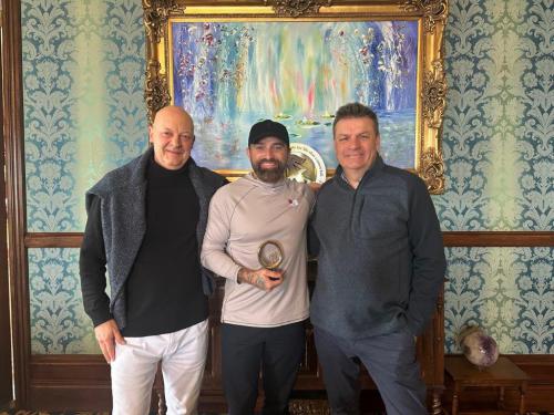 Ant Middleton with Mr Mappin and Ted Stourton